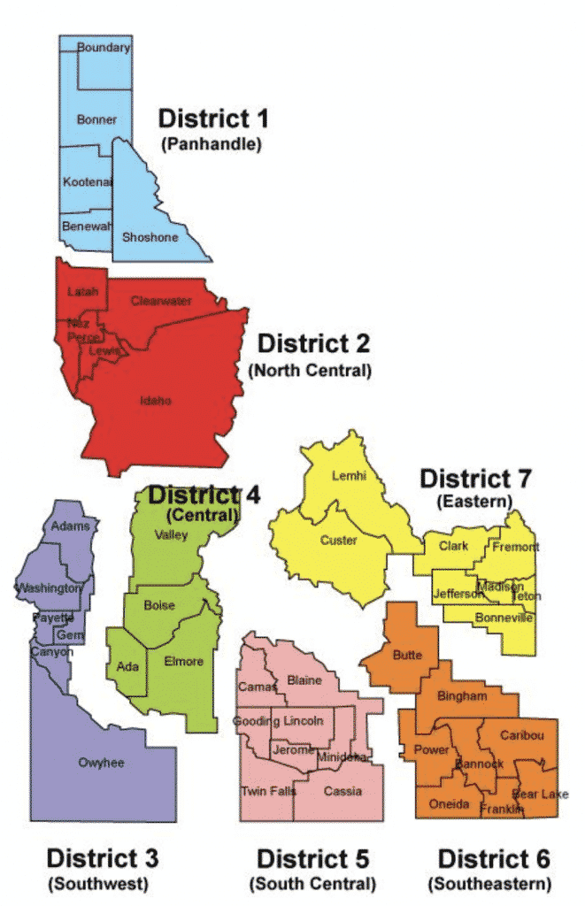 Idaho Cottage Food Laws - Health Districts