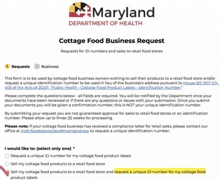 Maryland Cottage Food Laws - Cottage Food Laws By State