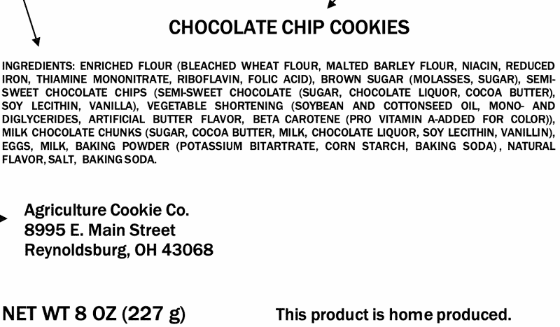 Ohio Cottage Food Laws - Labeling example