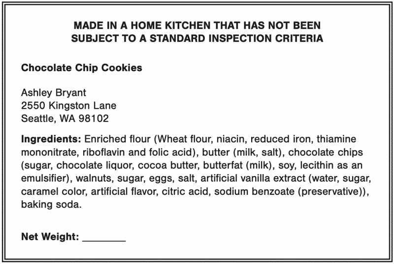 Washington Cottage Food Laws - Cottage Food Laws By State